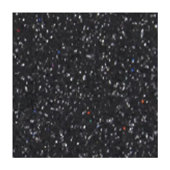 Dekorgumi glitteres 2mm A4 - Fekete S/10