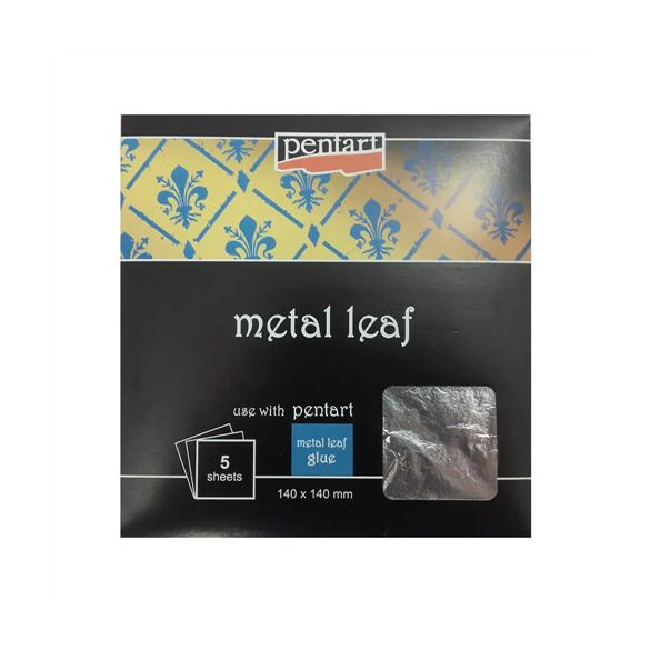 Füstfólia 14x14cm - Ezüst (5 lap/csom)