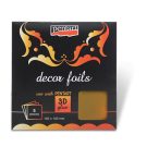 Dekorfólia arany 14 x 14 cm, 5 db/csomag