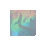 Dekorfólia hologram ezüst 14 x 14 cm, 5 db/csomag