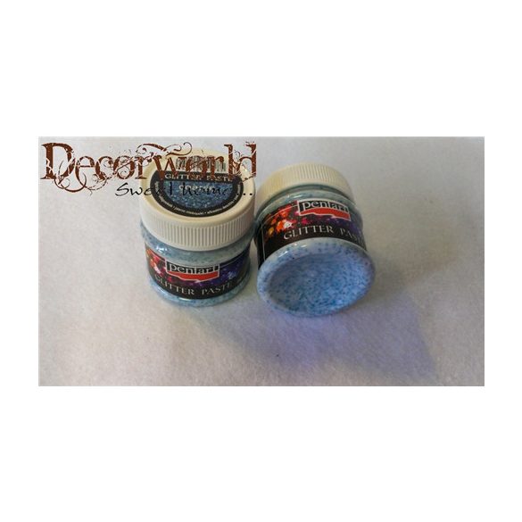 Glitterpaszta durva 50 ml lézer világoskék