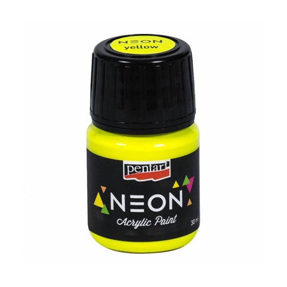Neon akrilfesték 30ml - Sárga