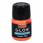 GLOW sötétben világító akrilfesték 30ml - Narancs