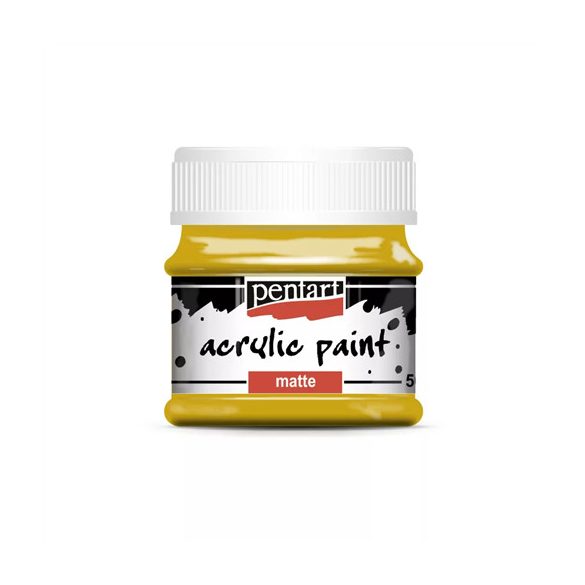 Matt akrilfesték 50 ml - Okker