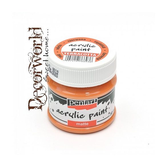 Matt akrilfesték 50ml - Vörös agyag