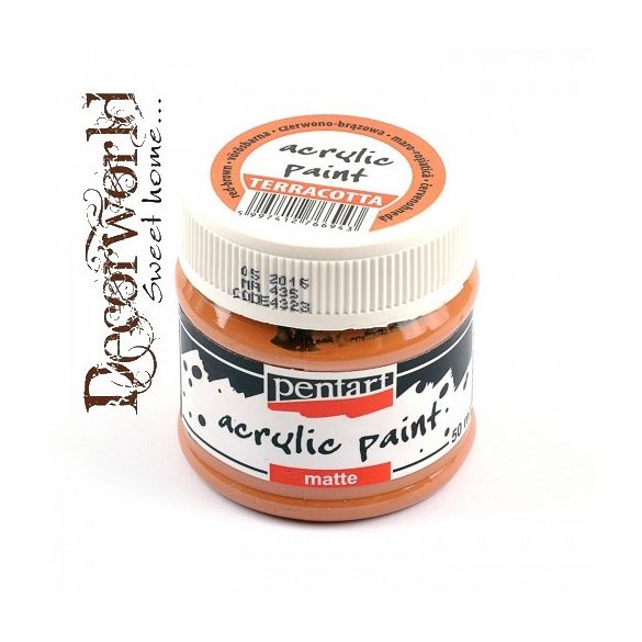 Matt akrilfesték 50 ml - Vörösbarna agyag