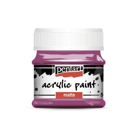 Matt akrilfesték 50ml - Mályva