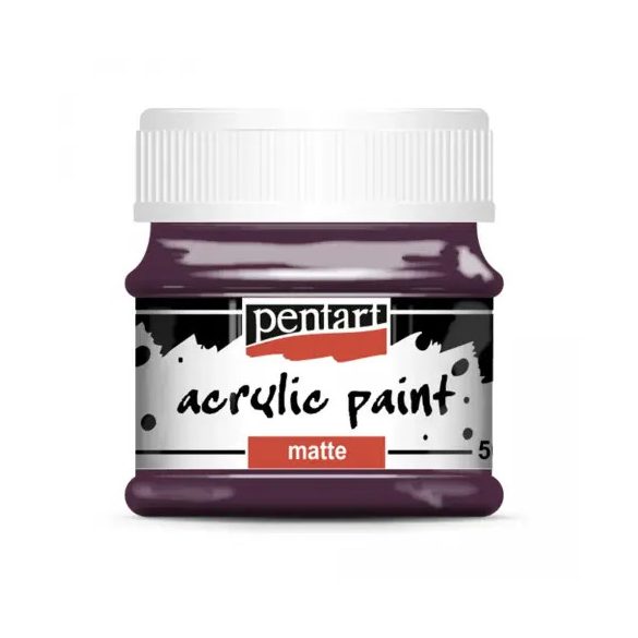 Matt akrilfesték 50ml - Padlizsán