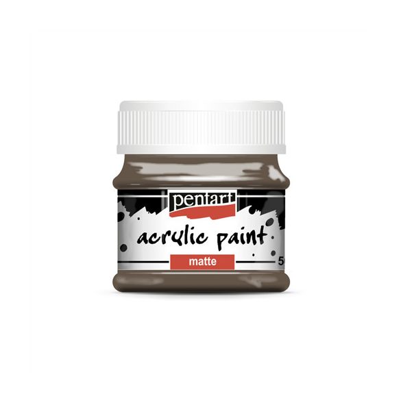 Matt akrilfesték 50ml - Földbarna