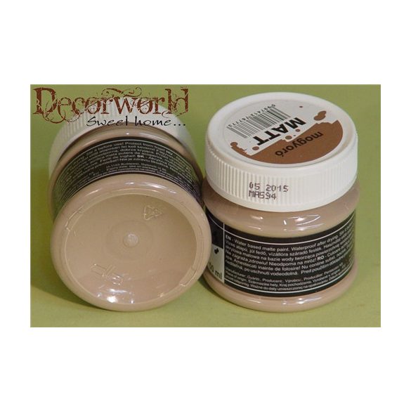 Matt akrilfesték 50ml - Mogyoró