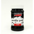 Matt akrilfesték 100ml - Fekete