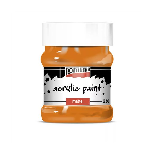 Matt akrilfesték 230ml - narancs
