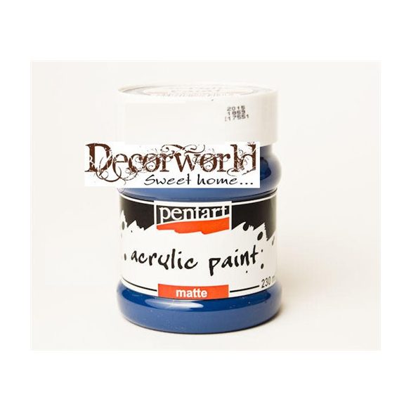 Matt akrilfesték 230 ml - Sötétkék
