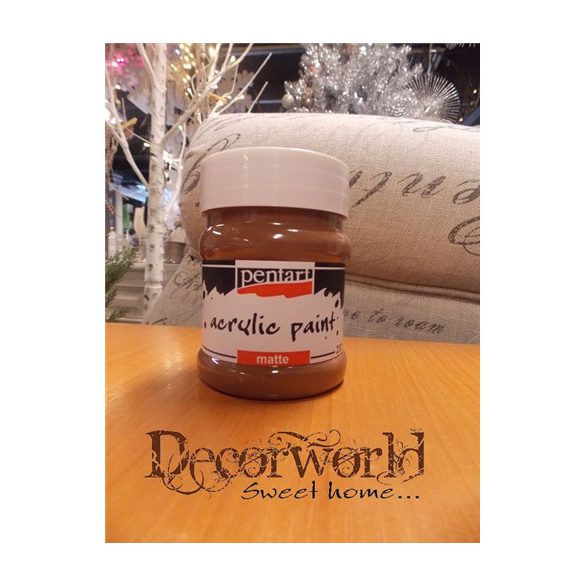 Matt akrilfesték 230 ml - Barna