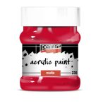 Matt akrilfesték 230ml - Rúzspiros