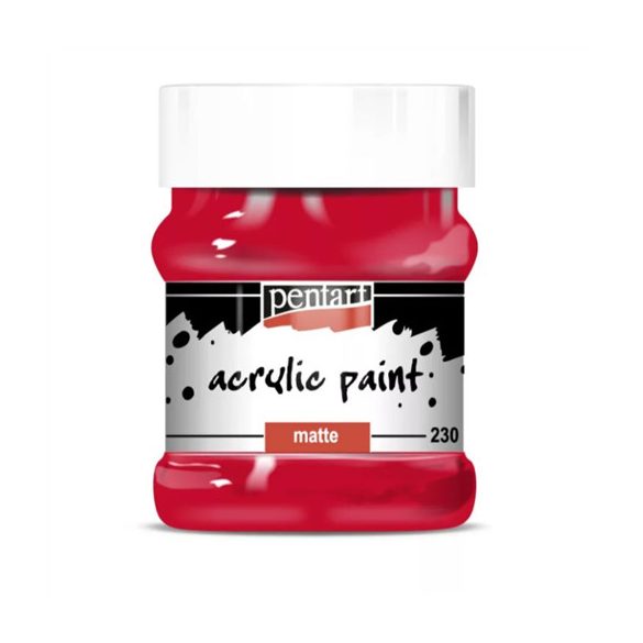 Matt akrilfesték 230ml - Rúzspiros
