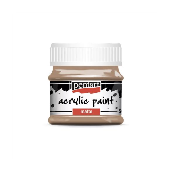 Matt akrilfesték 50ml - Sötét homok