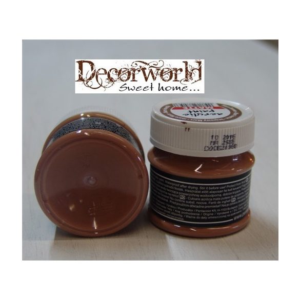 Matt akrilfesték 50 ml - Mars barna