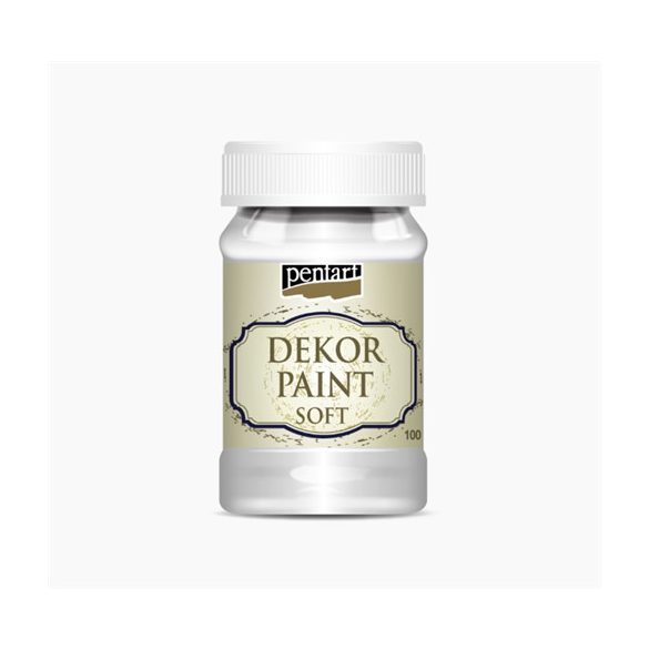Dekor krétafesték lágy 100ml - Fehér