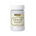 Dekor krétafesték lágy 100ml - Törtfehér