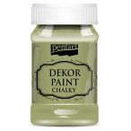 Dekor krétafesték lágy 100ml - Olíva
