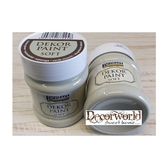 Dekor krétafesték lágy 230ml - Zuzmózöld