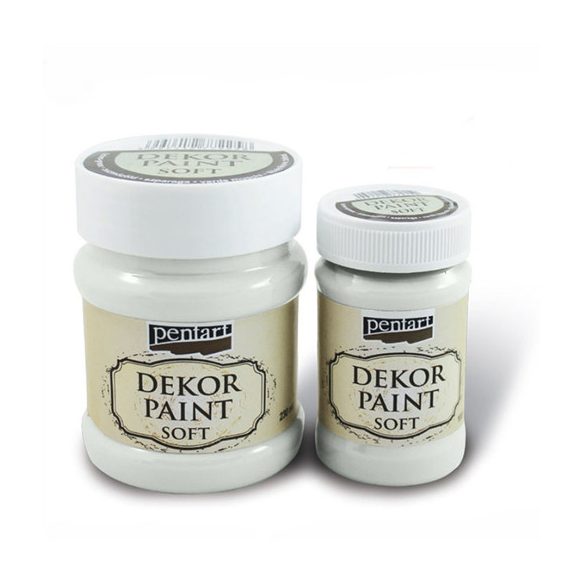 Dekor krétafesték lágy 100 ml - Krémfehér