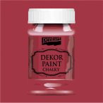Dekor krétafesték lágy 100 ml - Kardinálpiros