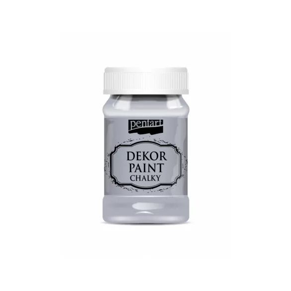 Dekor krétafesték lágy 100 ml - Szürke