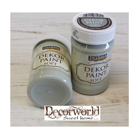 Dekor krétafesték lágy 100ml - Country-zöld