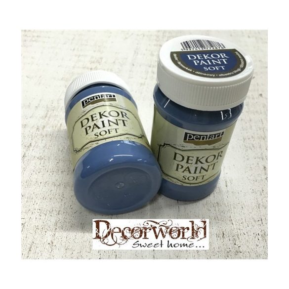 Dekor krétafesték lágy 100 ml - Farmerkék