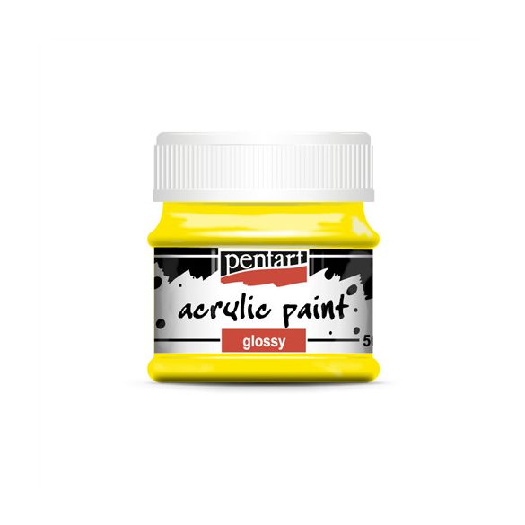 Fényes akrilfesték 50 ml - Sárga