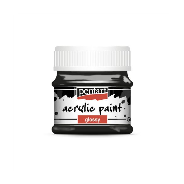 Fényes akrilfesték 50ml - Fekete