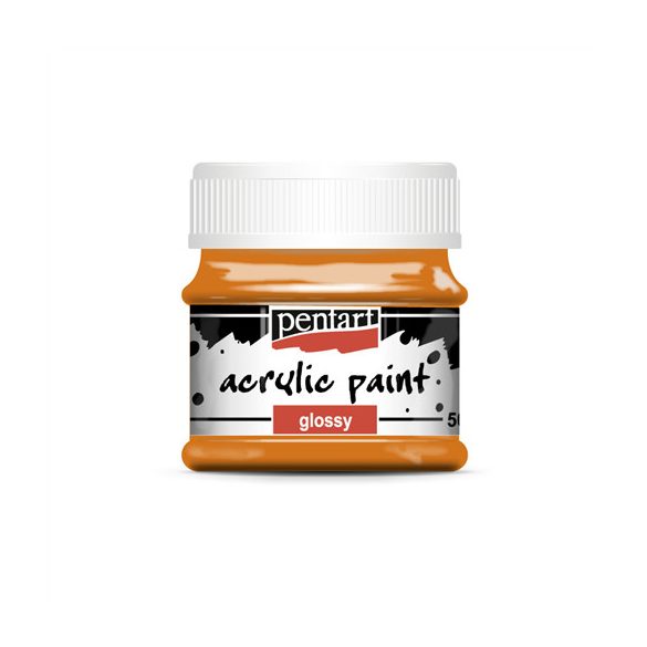 Fényes akrilfesték 50 ml - Narancs
