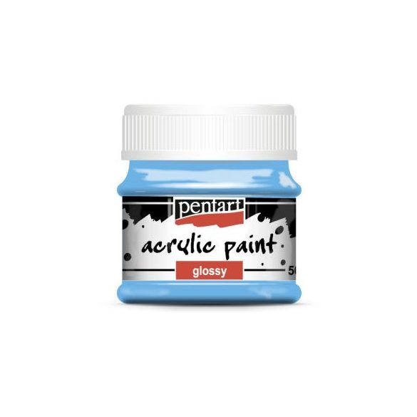 Fényes akrilfesték 50ml - Világoskék