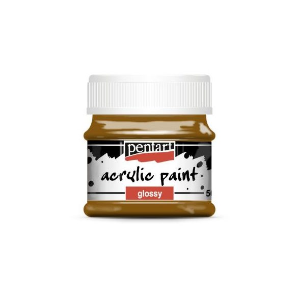 Fényes akrilfesték 50 ml - Világosbarna