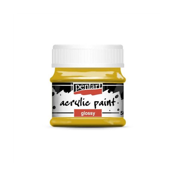 Fényes akrilfesték 50 ml - Okker