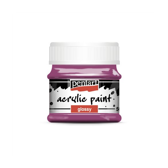 Fényes akrilfesték 50ml - Mályva
