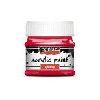 Fényes akrilfesték 50 ml - Rúzspiros