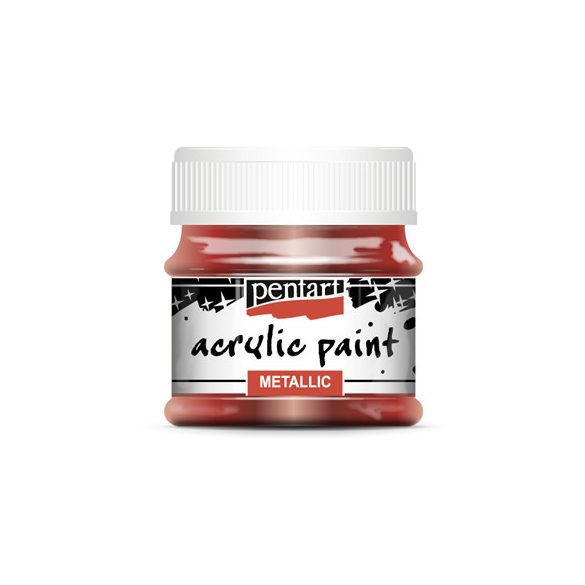 Metál akrilfesték 50ml - Bordó