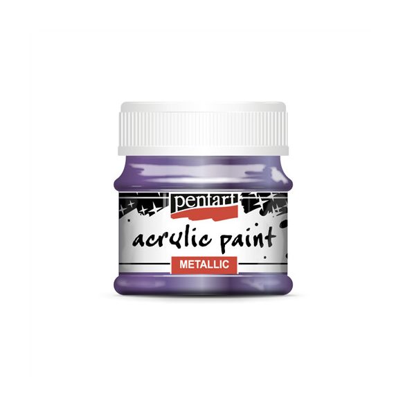 Metál akrilfesték 50ml - Lila