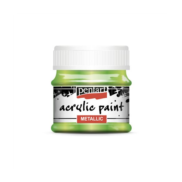Metál akrilfesték 50 ml - Világoszöld