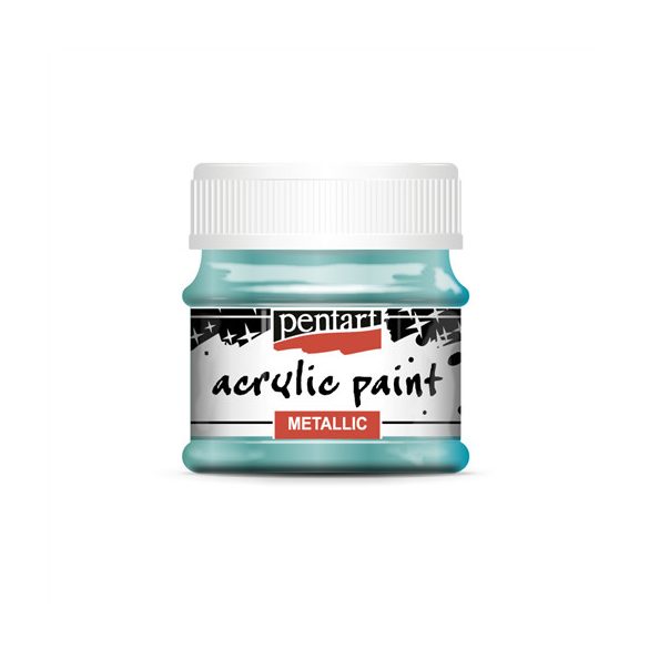 Metál akrilfesték 50 ml - Türkiz