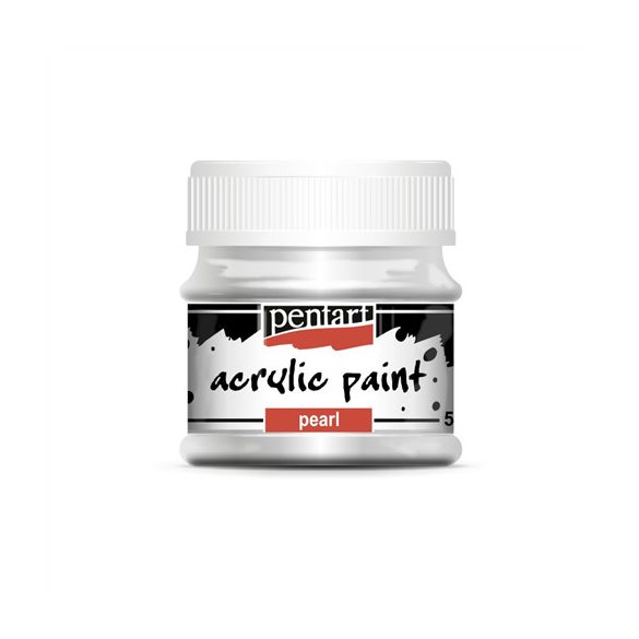 Gyöngyház akrilfesték 50ml - Ezüst