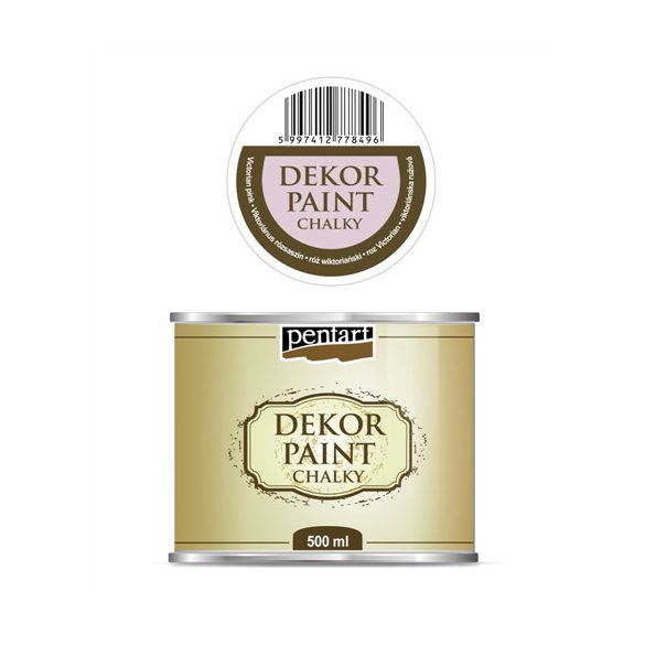 Dekor krétafesték lágy 500ml - Viktoriánus rózsaszín