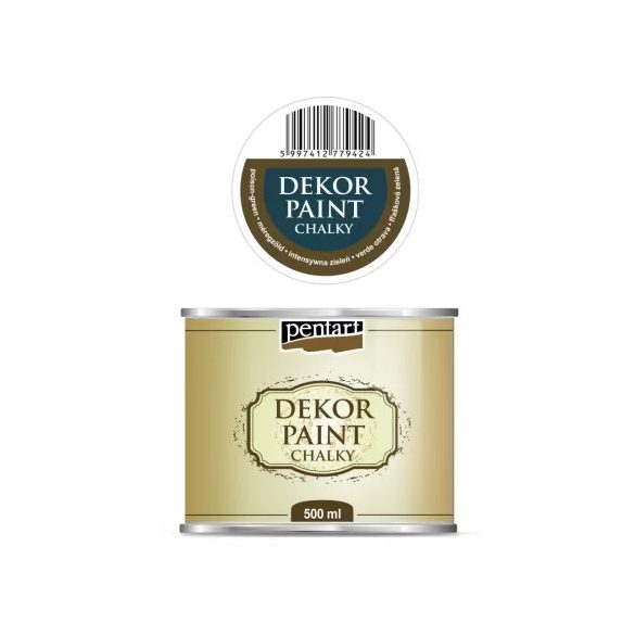 Dekor krétafesték lágy 500ml - Méregzöld