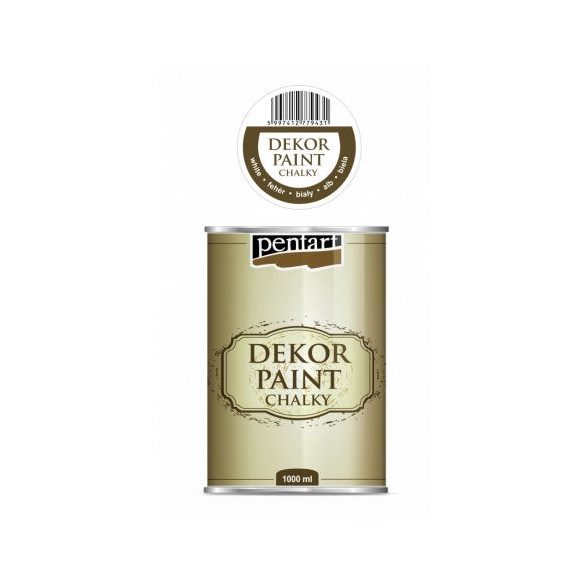 Dekor krétafesték lágy 1000ml - Fehér