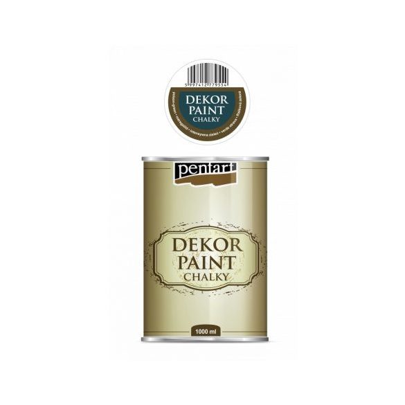 Dekor krétafesték lágy 1000ml - Méregzöld