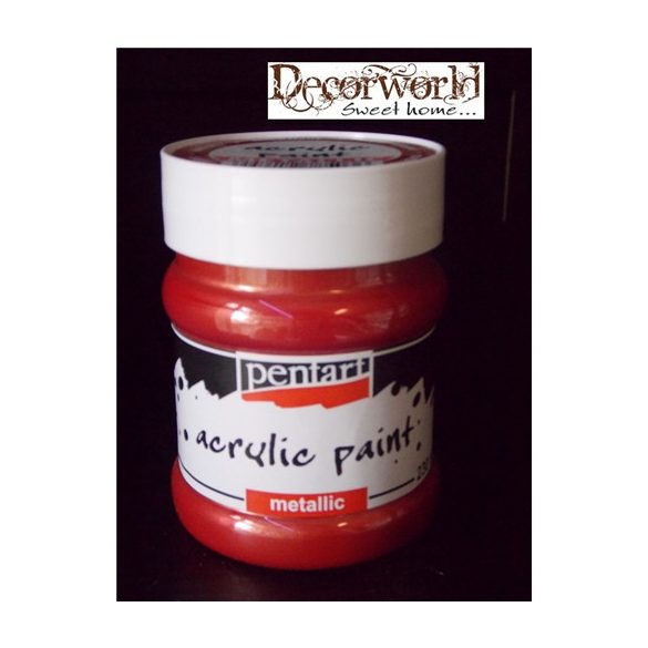 Metál akrilfesték 230ml - Vörösréz