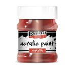 Metál akrilfesték 230ml - Bordó